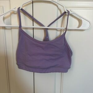 Lululemon Flow Y Racerback Sports Bra Light Purple Women’s Size 4 (pre-owned)